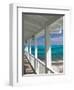 Porch View of the Atlantic Ocean, Loyalist Cays, Abacos, Bahamas-Walter Bibikow-Framed Photographic Print