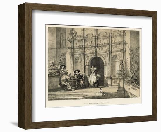 Porch, Wroxton Abbey, Oxfordshire-Joseph Nash-Framed Giclee Print