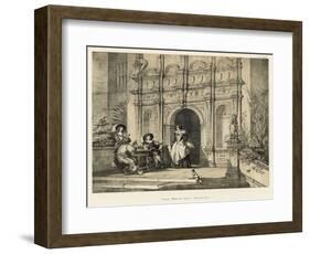 Porch, Wroxton Abbey, Oxfordshire-Joseph Nash-Framed Giclee Print