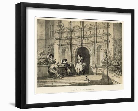 Porch, Wroxton Abbey, Oxfordshire-Joseph Nash-Framed Giclee Print