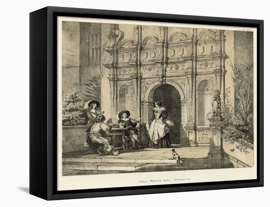 Porch, Wroxton Abbey, Oxfordshire-Joseph Nash-Framed Stretched Canvas
