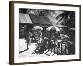 Porcupine Club, the Most Conservative and Fashionable of All Clubs in Nassau-null-Framed Photographic Print