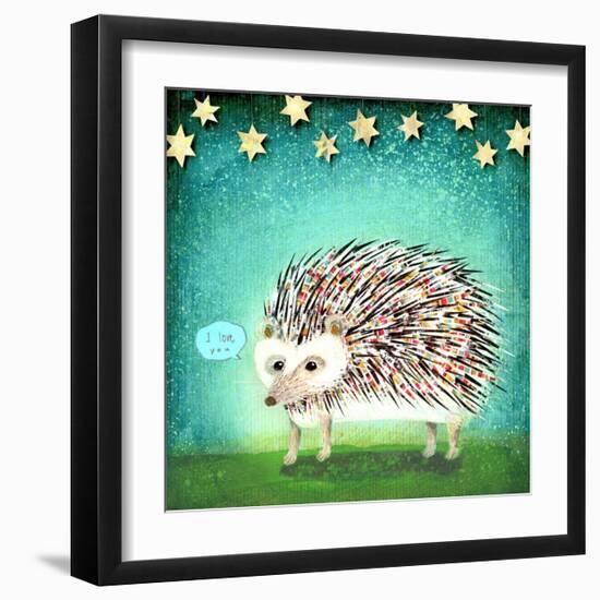 Porcupine for Thomas-Judy Verhoeven-Framed Art Print