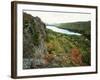Porcupine Mountains Wilderness State Park in Autumn, Michigan, USA-Larry Michael-Framed Photographic Print