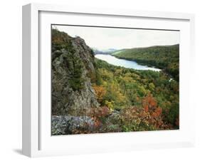 Porcupine Mountains Wilderness State Park in Autumn, Michigan, USA-Larry Michael-Framed Photographic Print