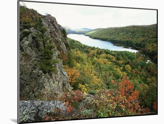 Porcupine Mountains Wilderness State Park in Autumn, Michigan, USA-Larry Michael-Mounted Photographic Print
