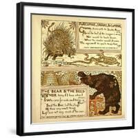 Porcupine Snake and Company the Bear and the Bees-null-Framed Giclee Print