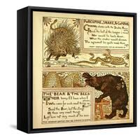 Porcupine Snake and Company the Bear and the Bees-null-Framed Stretched Canvas