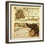 Porcupine Snake and Company the Bear and the Bees-null-Framed Giclee Print