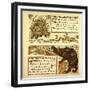 Porcupine Snake and Company the Bear and the Bees-null-Framed Giclee Print