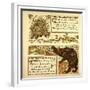 Porcupine Snake and Company the Bear and the Bees-null-Framed Giclee Print