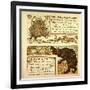 Porcupine Snake and Company the Bear and the Bees-null-Framed Giclee Print