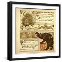 Porcupine Snake and Company the Bear and the Bees-null-Framed Giclee Print