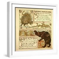 Porcupine Snake and Company the Bear and the Bees-null-Framed Giclee Print