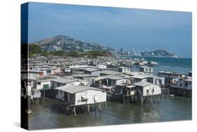 Poreporena stilt village, Port Moresby, Papua New Guinea, Pacific-Michael Runkel-Stretched Canvas