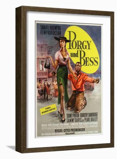 Porgy and Bess, German Movie Poster, 1959-null-Framed Art Print