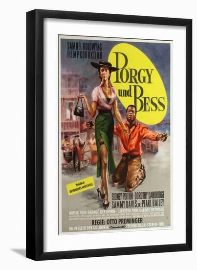 Porgy and Bess, German Movie Poster, 1959-null-Framed Art Print