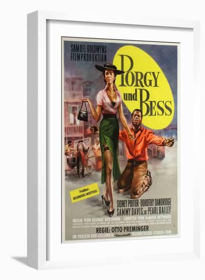 Porgy and Bess, German Movie Poster, 1959-null-Framed Art Print