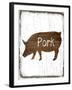 Pork Butcher Block-Sheldon Lewis-Framed Art Print