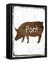 Pork Butcher Block-Sheldon Lewis-Framed Stretched Canvas