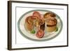 Pork Pie on a Plate-null-Framed Art Print