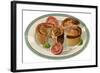 Pork Pie on a Plate-null-Framed Art Print