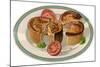 Pork Pie on a Plate-null-Mounted Art Print