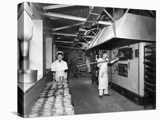 Pork Pie Production, Rawmarsh, South Yorkshire, 1955-Michael Walters-Stretched Canvas