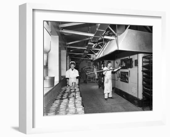 Pork Pie Production, Rawmarsh, South Yorkshire, 1955-Michael Walters-Framed Photographic Print