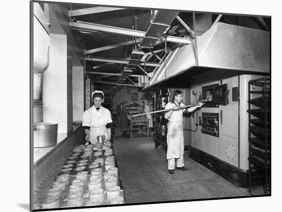 Pork Pie Production, Rawmarsh, South Yorkshire, 1955-Michael Walters-Mounted Photographic Print
