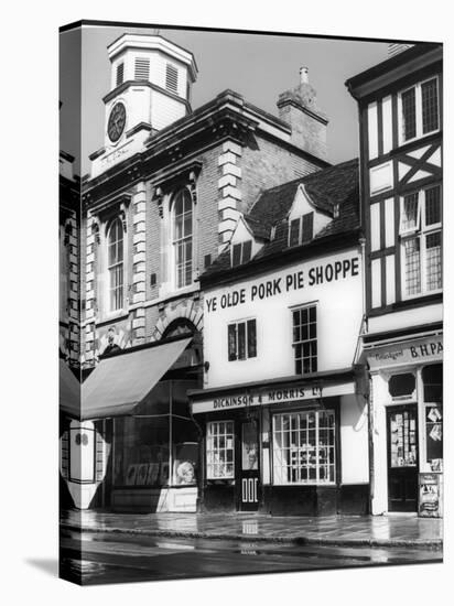 Pork Pie Shop 1960s-null-Stretched Canvas