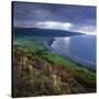 Porlock Bay, Porlock, Somerset, England, United Kingdom, Europe-Stuart Black-Stretched Canvas