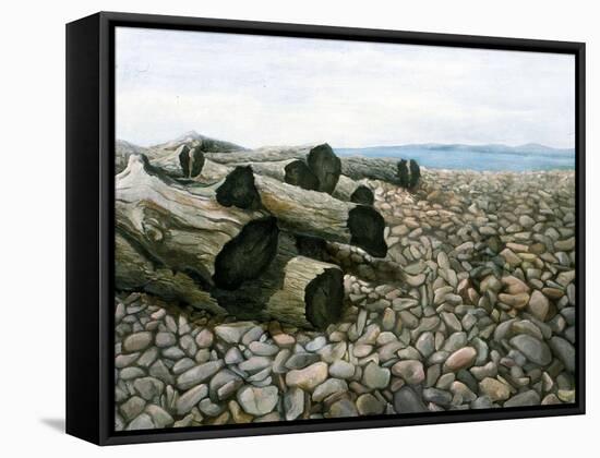 Porlock Weir-Cristiana Angelini-Framed Stretched Canvas