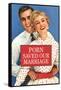 Porn Saved Our Marriage Funny Poster-Ephemera-Framed Stretched Canvas