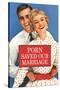 Porn Saved Our Marriage Funny Poster-Ephemera-Stretched Canvas