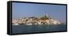 Poros Town and Harbour Viewed from the Sea, Poros Island, Attica, Peloponnese, Greece, Europe-Nick Upton-Framed Stretched Canvas