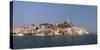 Poros Town and Harbour Viewed from the Sea, Poros Island, Attica, Peloponnese, Greece, Europe-Nick Upton-Stretched Canvas