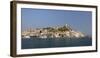 Poros Town and Harbour Viewed from the Sea, Poros Island, Attica, Peloponnese, Greece, Europe-Nick Upton-Framed Photographic Print