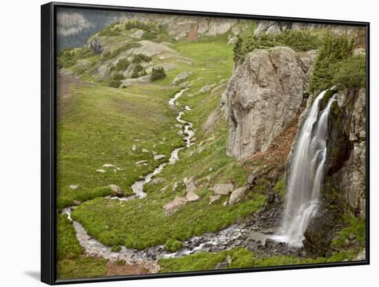 Porphyry Basin Waterfall, San Juan National Forest, Colorado, USA-James Hager-Framed Photographic Print