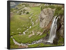 Porphyry Basin Waterfall, San Juan National Forest, Colorado, USA-James Hager-Framed Photographic Print