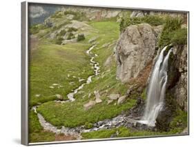 Porphyry Basin Waterfall, San Juan National Forest, Colorado, USA-James Hager-Framed Photographic Print