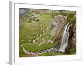 Porphyry Basin Waterfall, San Juan National Forest, Colorado, USA-James Hager-Framed Photographic Print