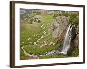 Porphyry Basin Waterfall, San Juan National Forest, Colorado, USA-James Hager-Framed Photographic Print