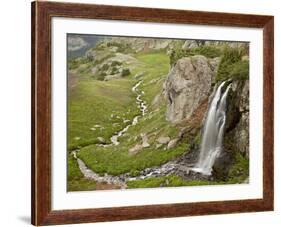 Porphyry Basin Waterfall, San Juan National Forest, Colorado, USA-James Hager-Framed Photographic Print