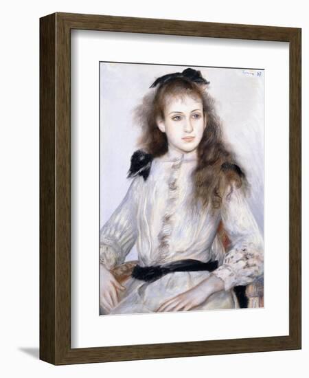 Porrait of Madeleine Adam, 1887-Pierre-Auguste Renoir-Framed Giclee Print