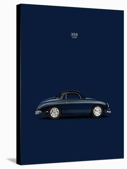 Porsche 356 1958 Blue-Mark Rogan-Stretched Canvas