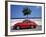 Porsche 356 on the Beach, Altea, Alicante, Costa Blanca, Spain-Walter Bibikow-Framed Photographic Print