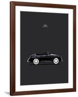 Porsche 356 Speedster Black-Mark Rogan-Framed Art Print