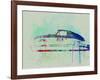 Porsche 356 Watercolor-NaxArt-Framed Art Print