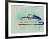 Porsche 356 Watercolor-NaxArt-Framed Art Print
